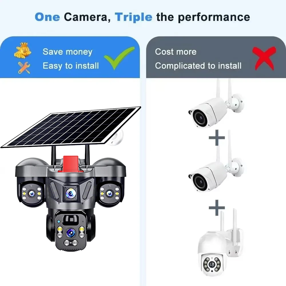 KERUI V380 Pro Outdoor PTZ 6MP - Home Security Panel ulasan dan harga
