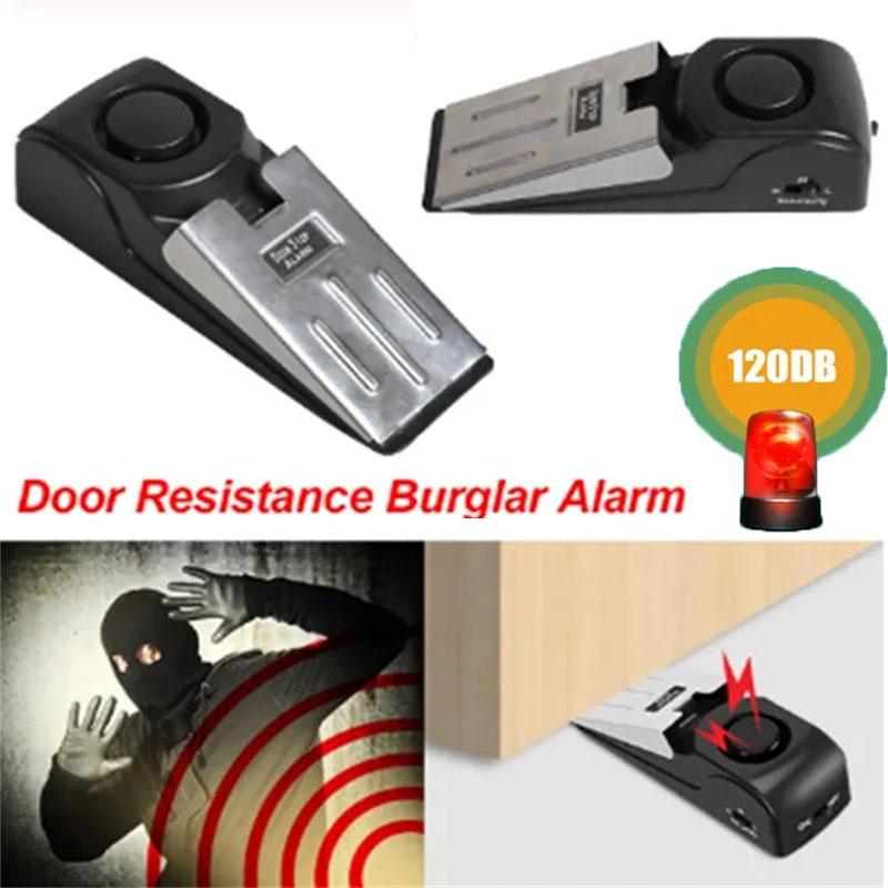 120db Wireless Door Stop Stopp - Door Wedge Alarm ulasan dan harga