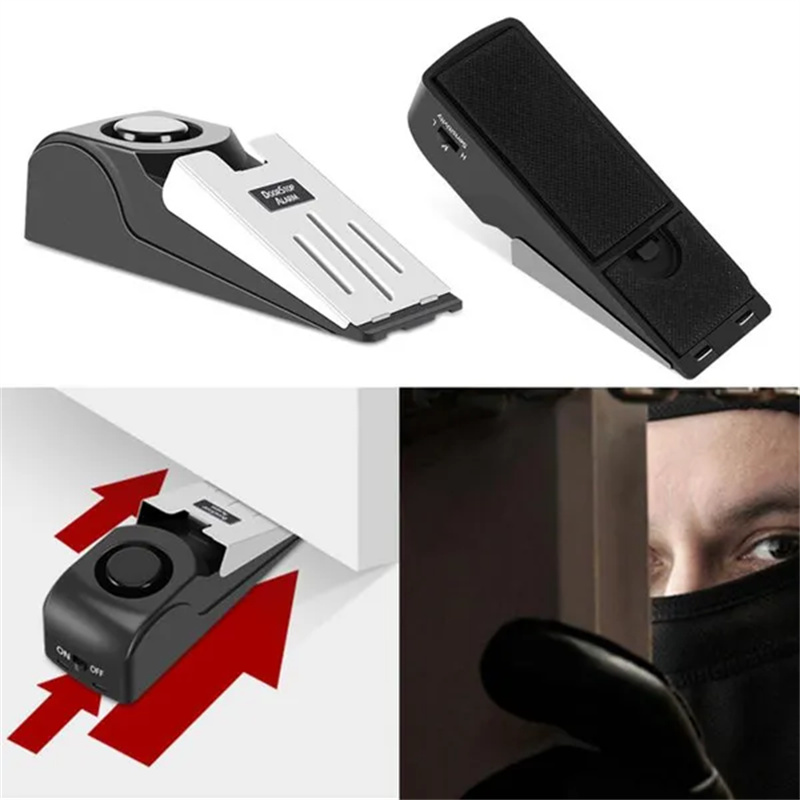 120db Wireless Door Stop Stopp - Door Wedge Alarm ulasan dan harga