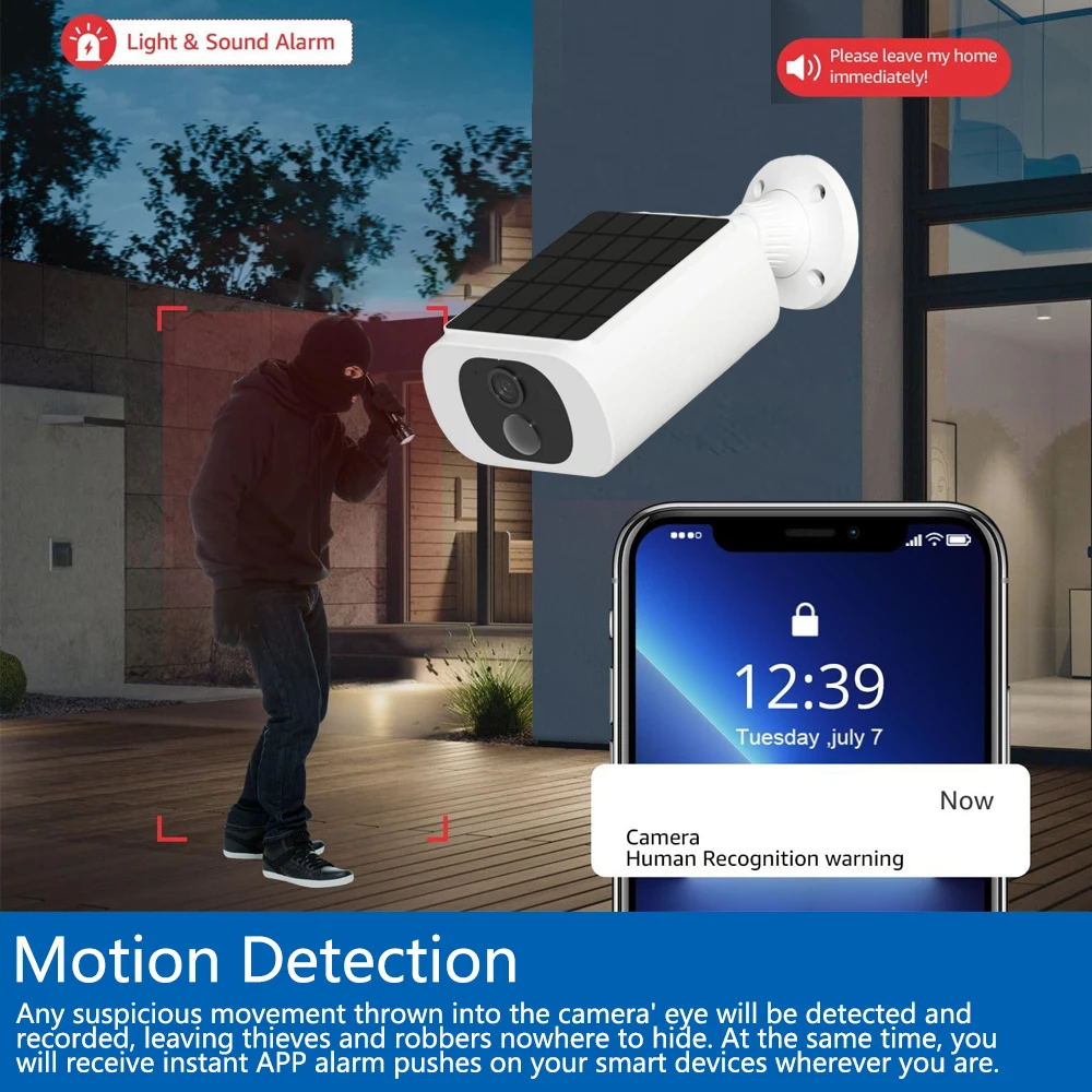 Tuya 5MP Solar Security Camera - Home Security No Wifi ulasan dan harga