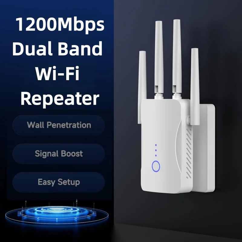 2.4G/5GHz Dual Band WiFi Repea - Home Security No Wifi ulasan dan harga