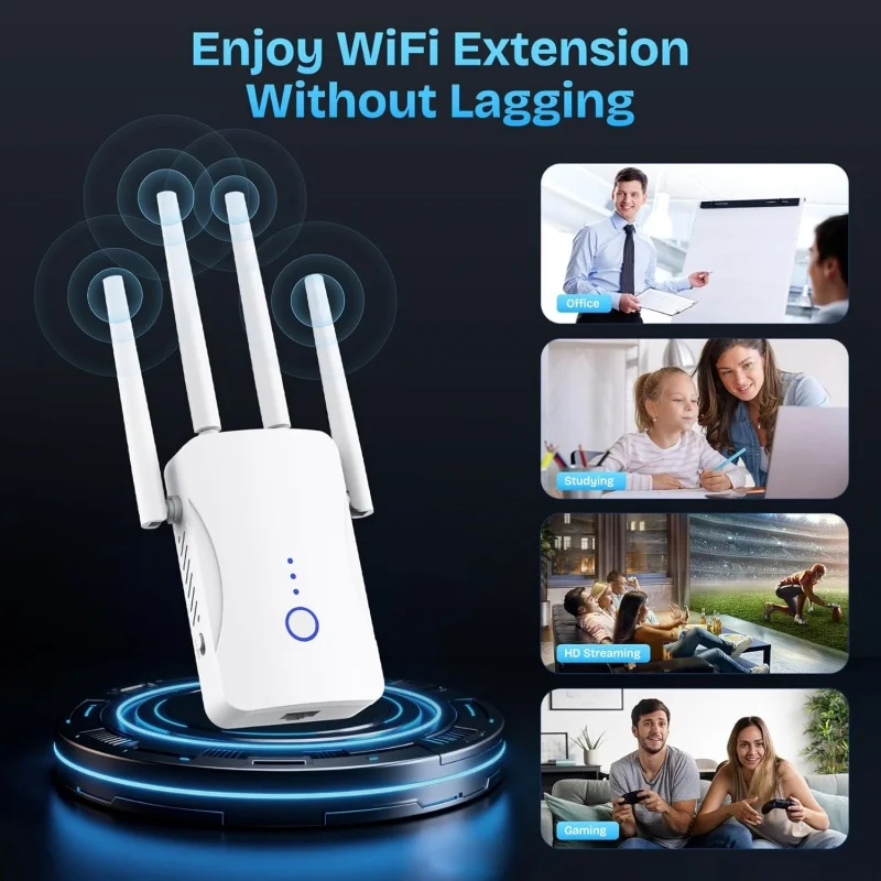 2.4G/5GHz Dual Band WiFi Repea - Home Security No Wifi ulasan dan harga