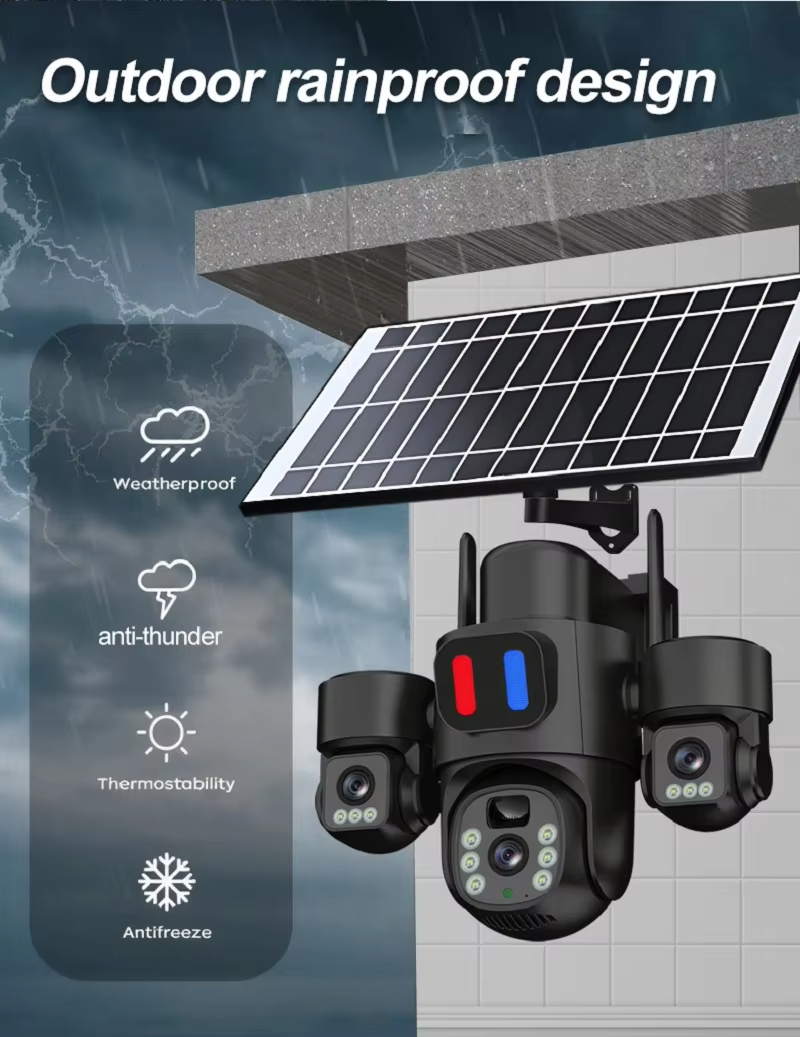 WIFI Solar PTZ Camera Outdoor  - Home Security Panel ulasan dan harga