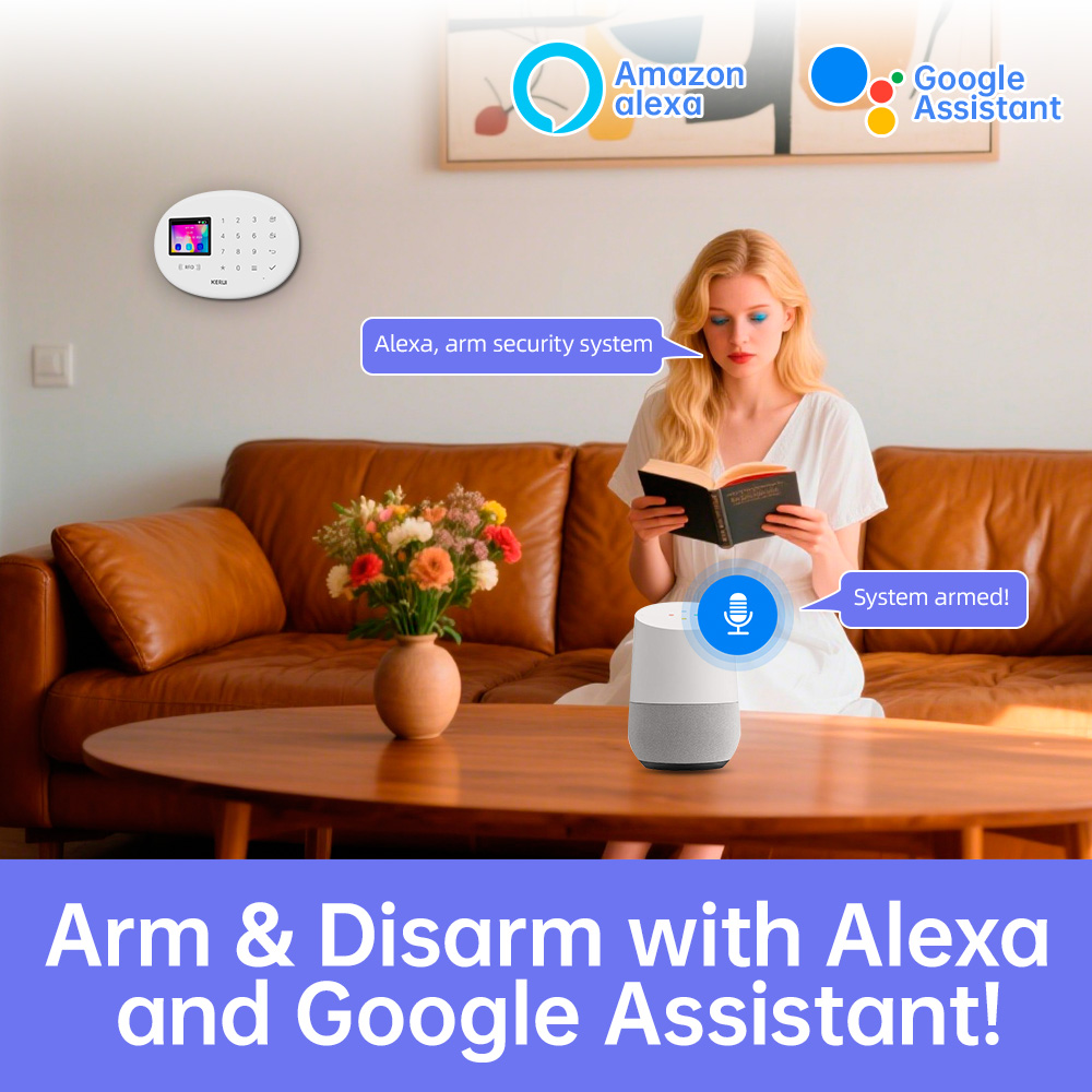 KERUI Tuya Wireless Home Alarm - Home Security No Wifi ulasan dan harga