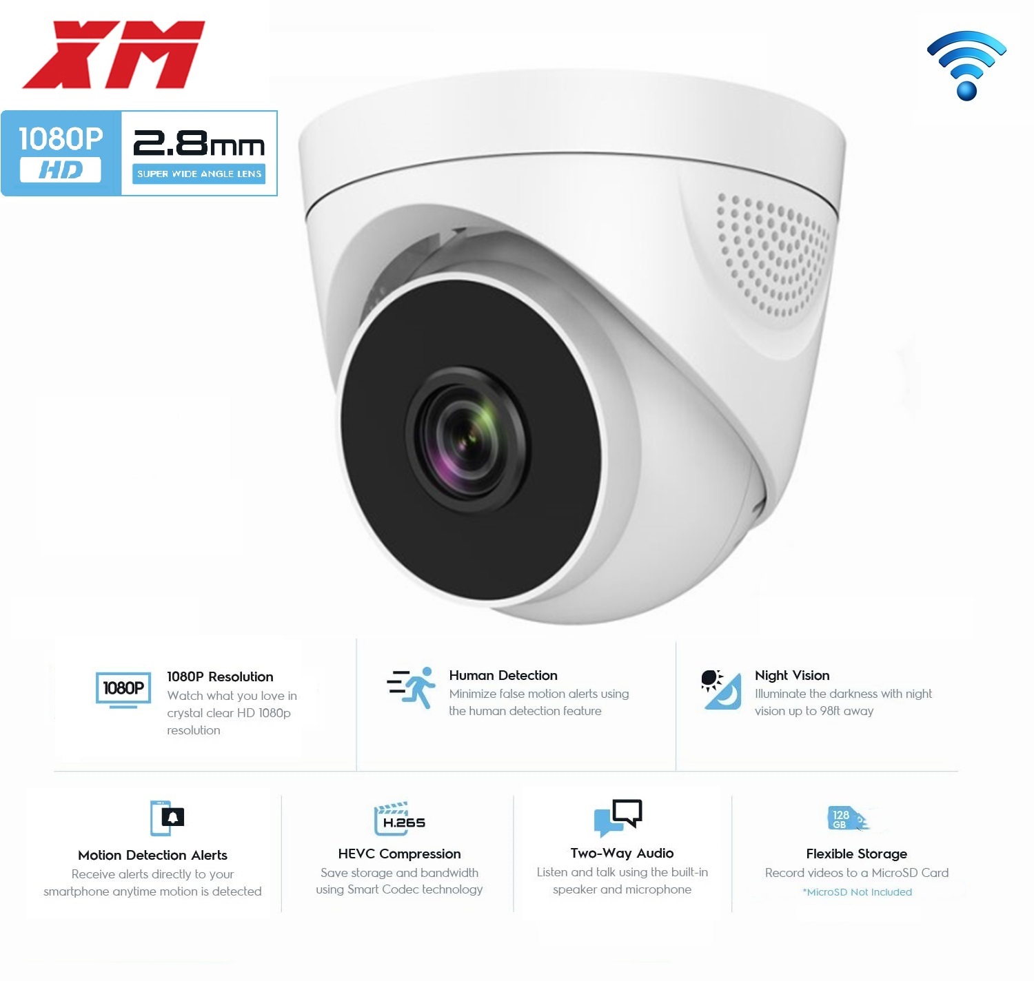 1080P WiFi Security Camera 2MP - Home Security Video Systems ulasan dan harga