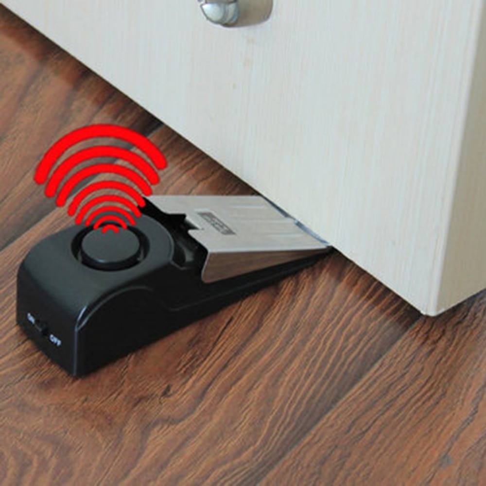 125 DB Anti-theft Burglar Stop - Door Wedge Alarm ulasan dan harga