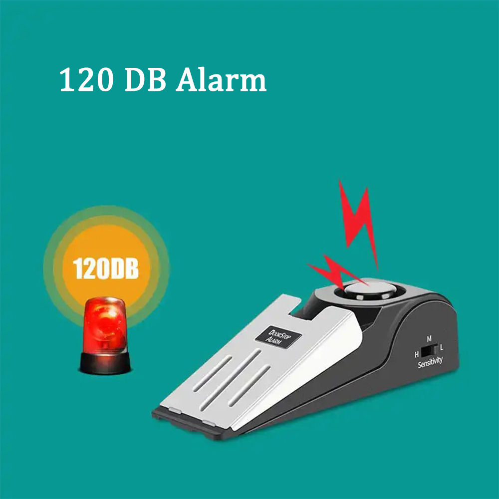 125 DB Anti-theft Burglar Stop - Door Wedge Alarm ulasan dan harga