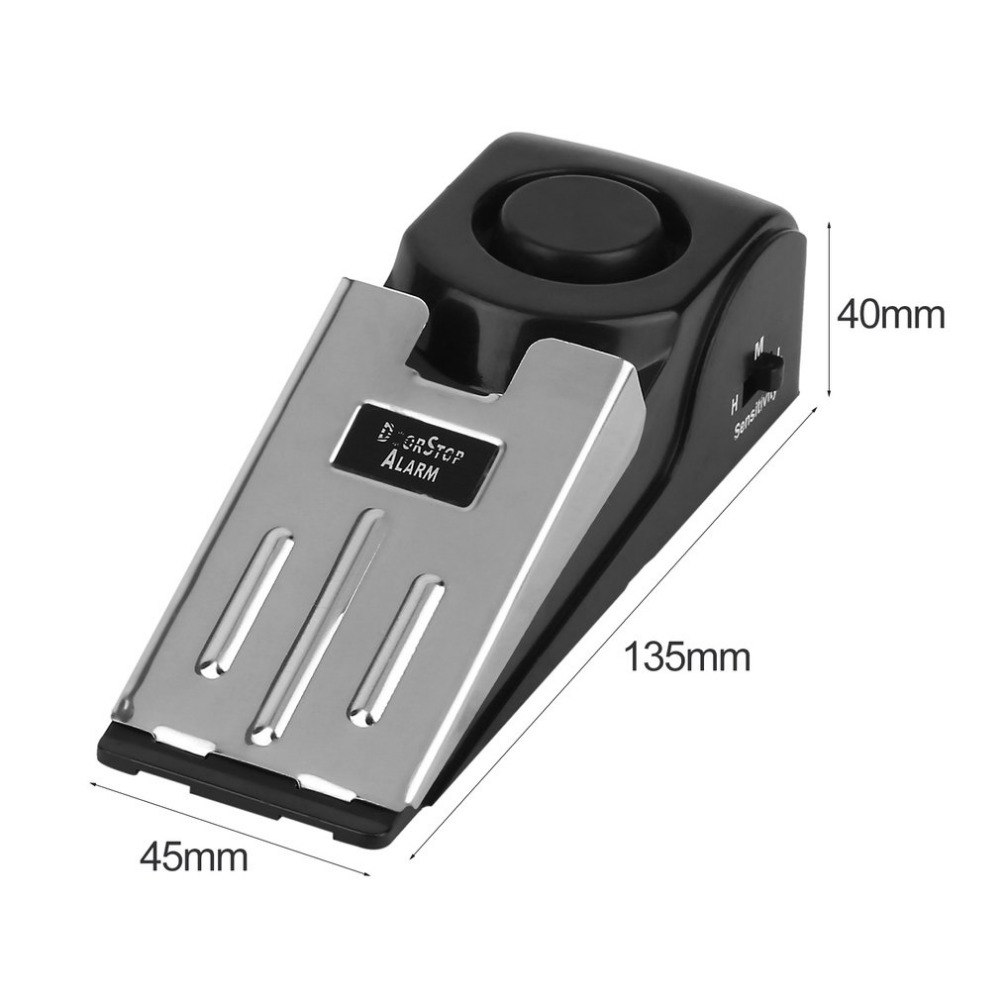 125 DB Anti-theft Burglar Stop - Door Wedge Alarm ulasan dan harga