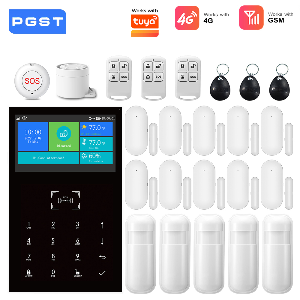 4G GSM WiFi Alarm System Work  - Home Security No Wifi ulasan dan harga