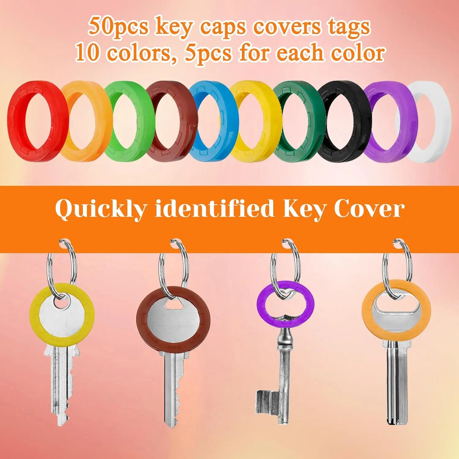 10-50Pcs Key Cap Covers Durabl - Home Security Key ulasan dan harga