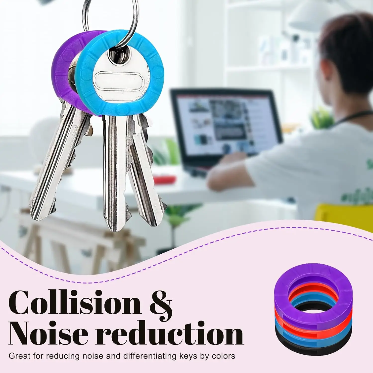 10-50Pcs Key Cap Covers Durabl - Home Security Key ulasan dan harga