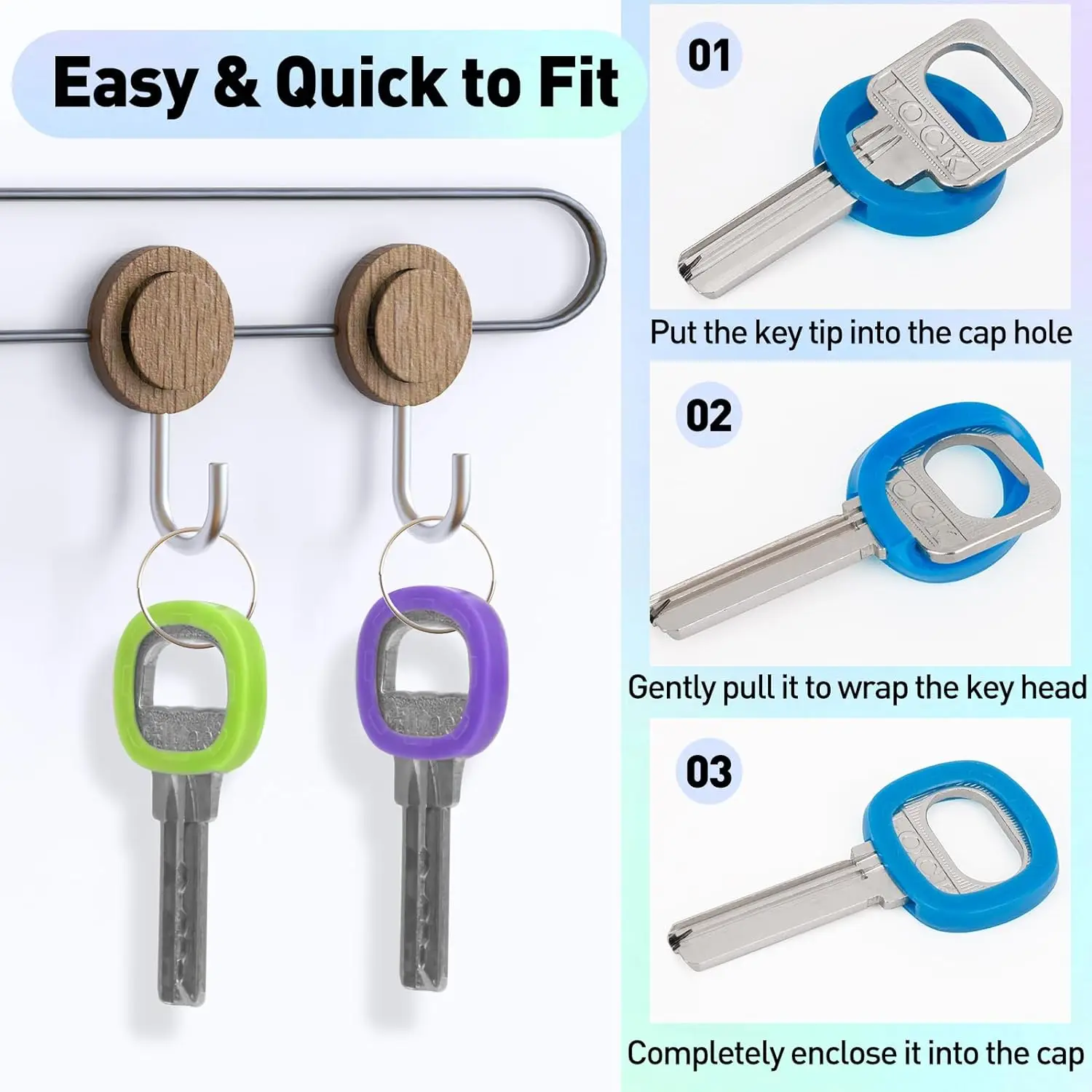 10-50Pcs Key Cap Covers Durabl - Home Security Key ulasan dan harga