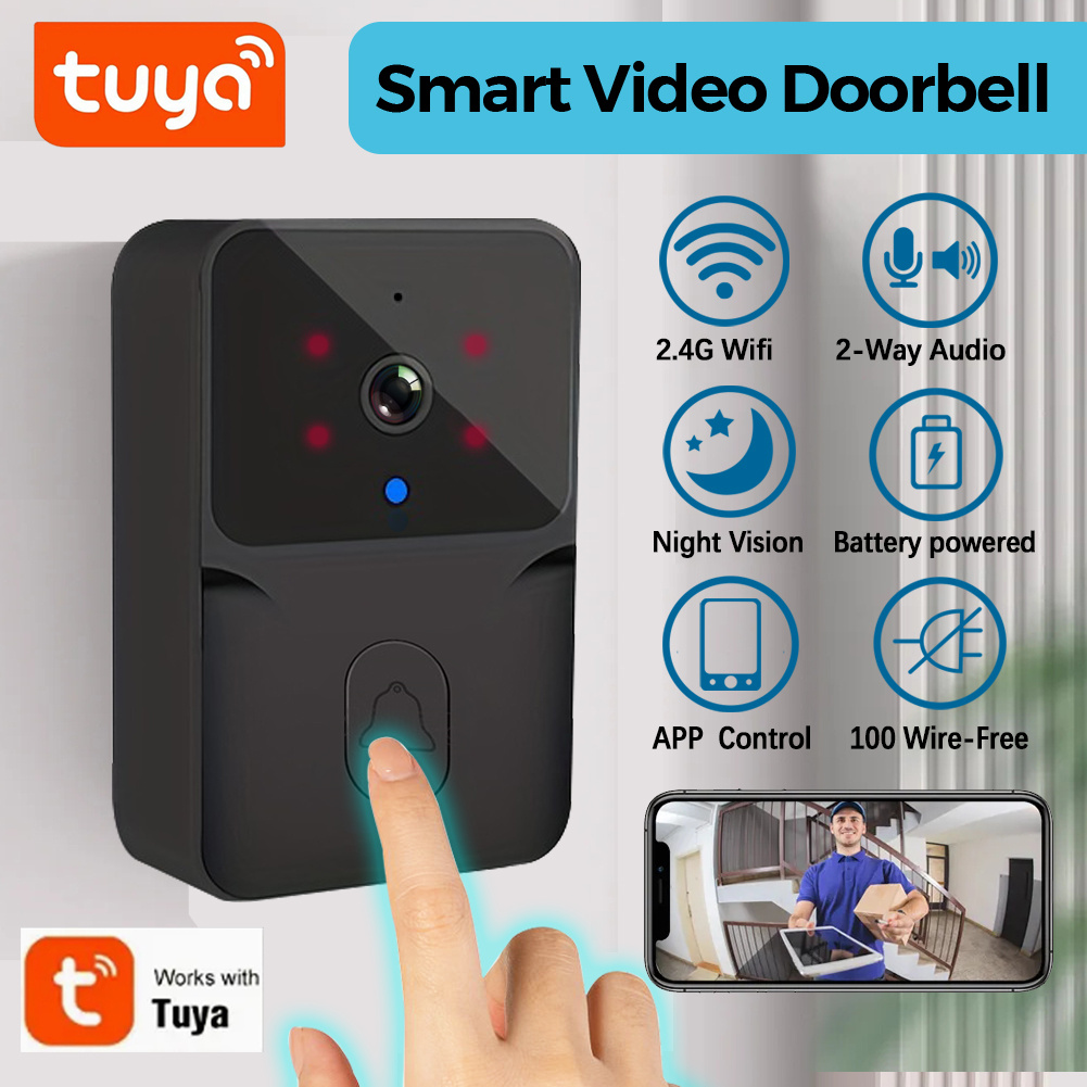 Tuya Wireless Smart Video Door - Home Security Camera Installation ulasan dan harga