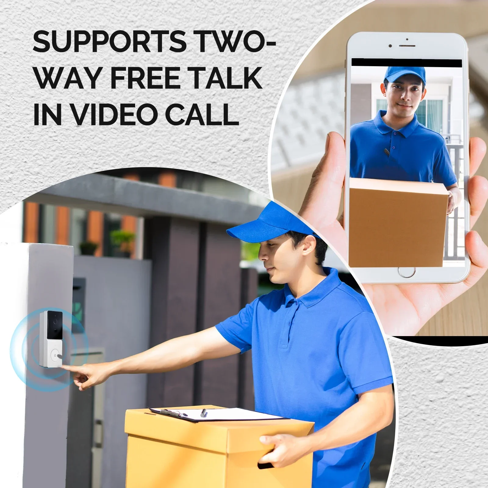 MOES Tuya Smart WiFi Video Doo - Home Security Doorbell Camera ulasan dan harga