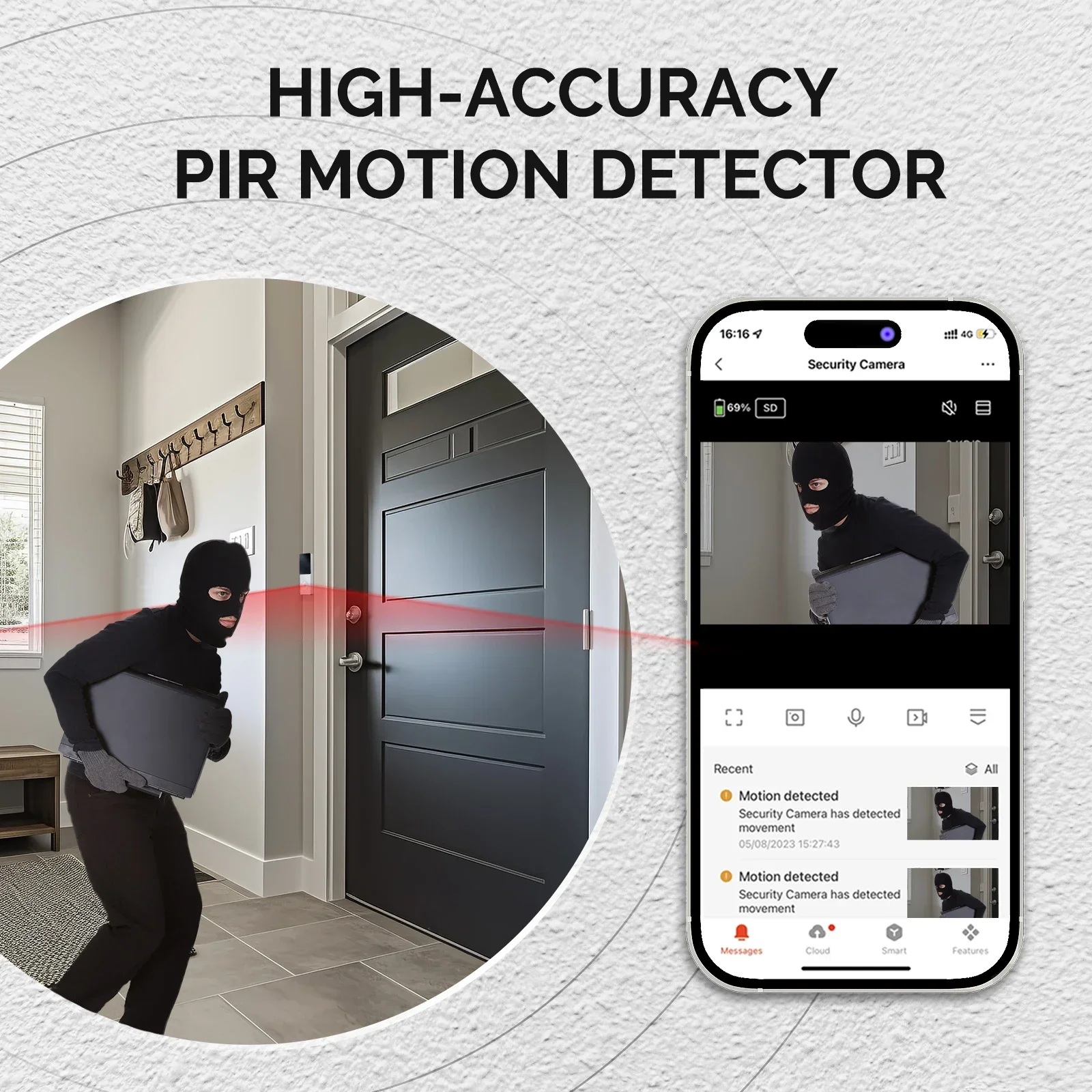 MOES Tuya Smart WiFi Video Doo - Home Security Doorbell Camera ulasan dan harga